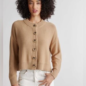 Quince Tan Women's Cardigan Sweater